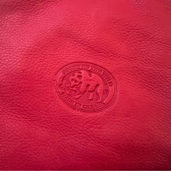 NWT Red Embossed Leather Solo Bag Spirit Of The Wild - Picture 8 of 10